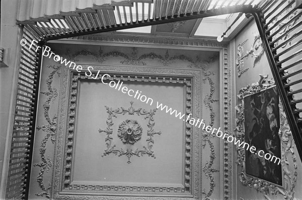 CASTLETOWN HOUSE  CEILING OF INNER HALL AND STAIRCASE